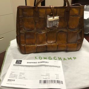 NWT Longchamp Brown leather purse originally $450